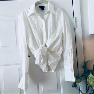 Buttoned Down White Long Sleeve Size M